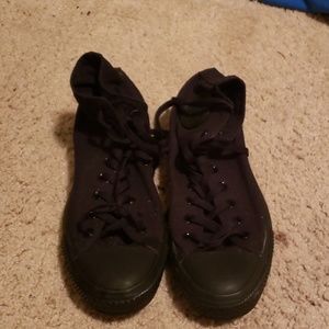 Black high top Converse